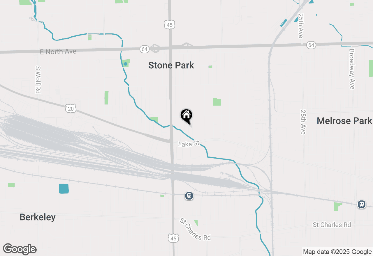 Map of 1528 N 39th Avenue, Stone Park, IL 60165