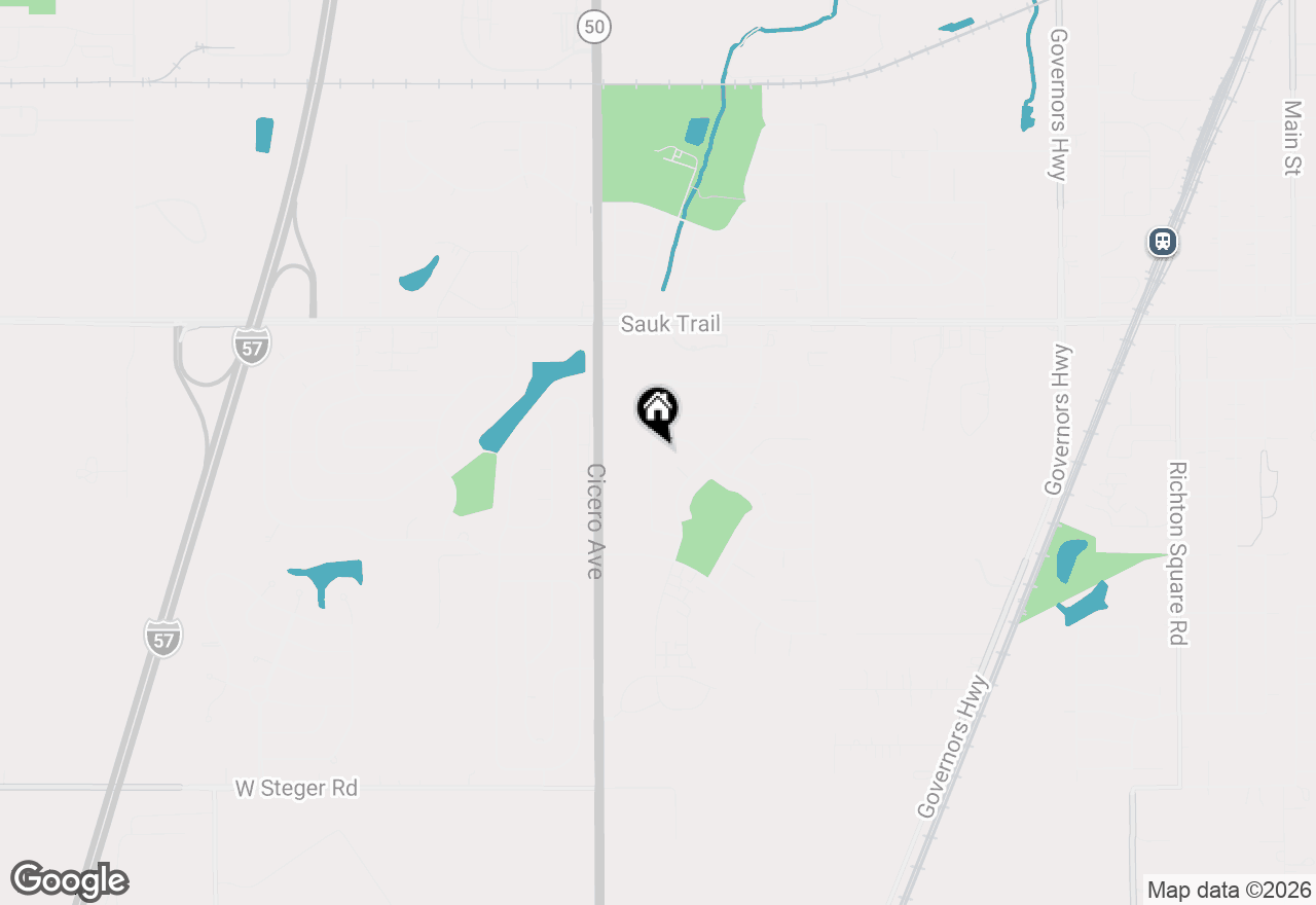 Map of 22519 Clarendon Avenue, Richton Park, IL 60471