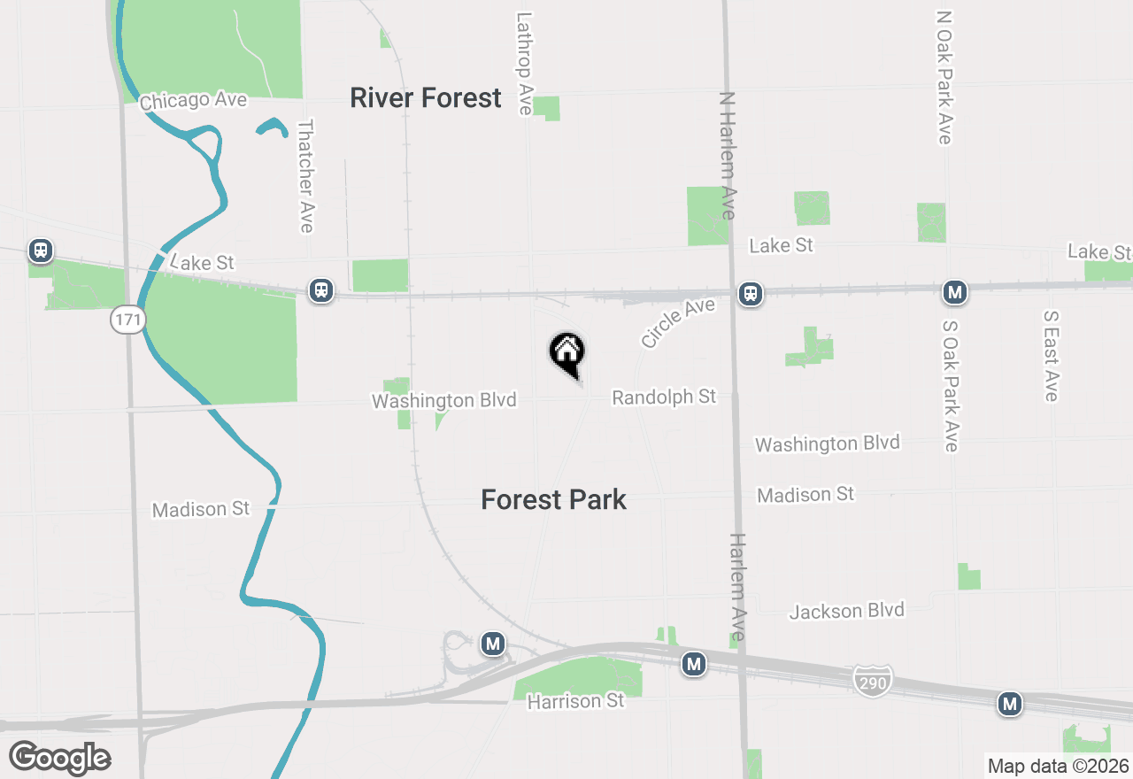 Map of 150 Rockford Avenue, Forest Park, IL 60130