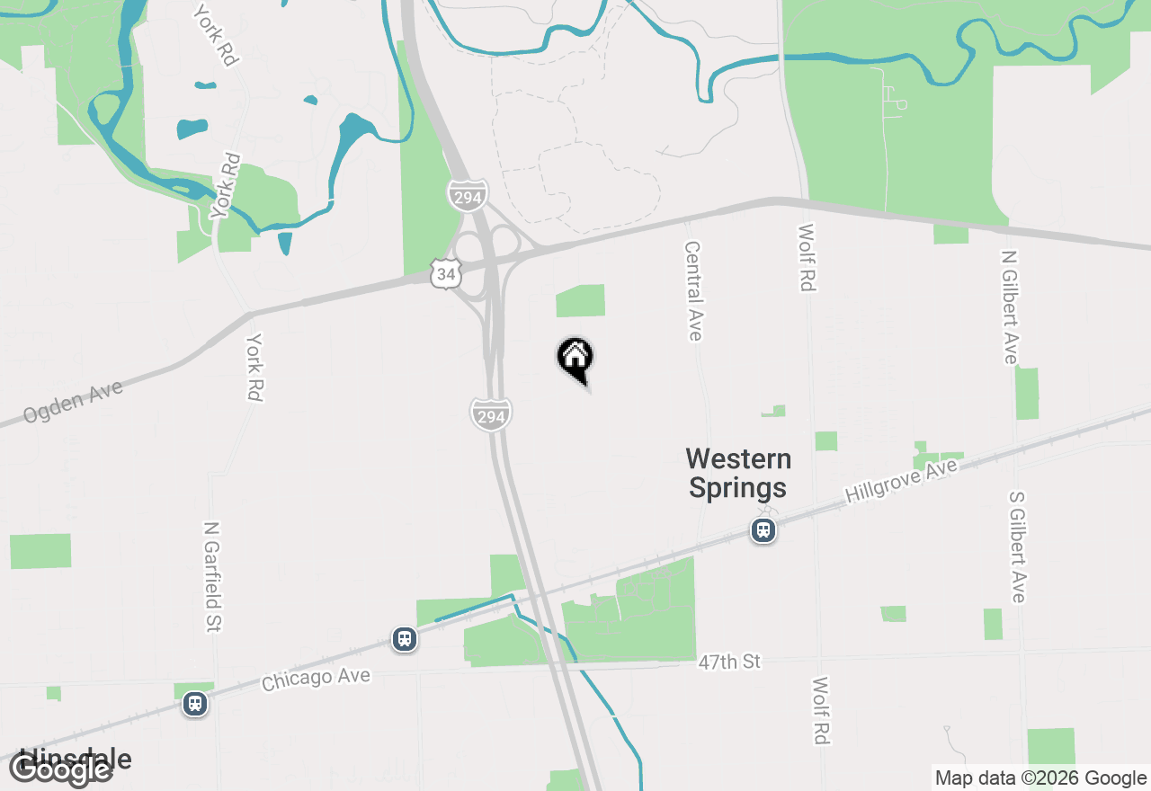 Map of 4134 Rose Avenue, Western Springs, IL 60558
