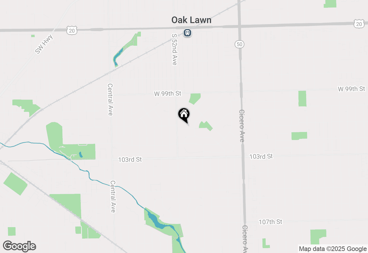 Map of 5120 W 101st Street, Oak Lawn, IL 60453