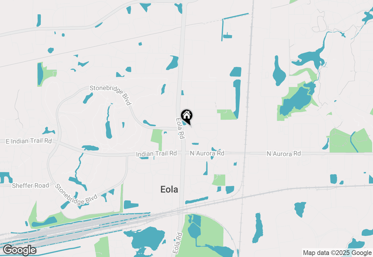 Map of 1289 Estling Court, Aurora, IL 60502