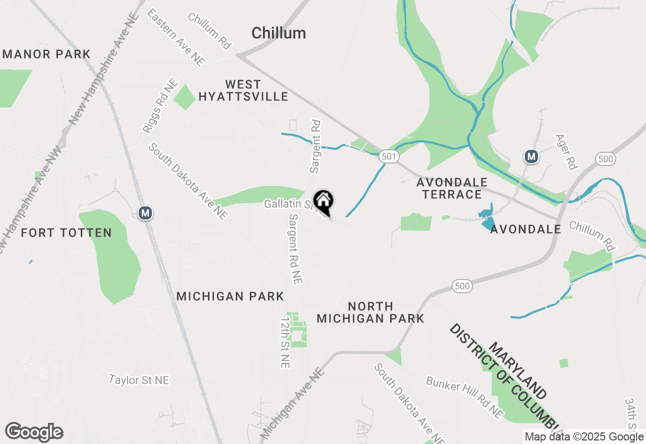 Map of 5036 13th Street Ne, Washington, DC 20017