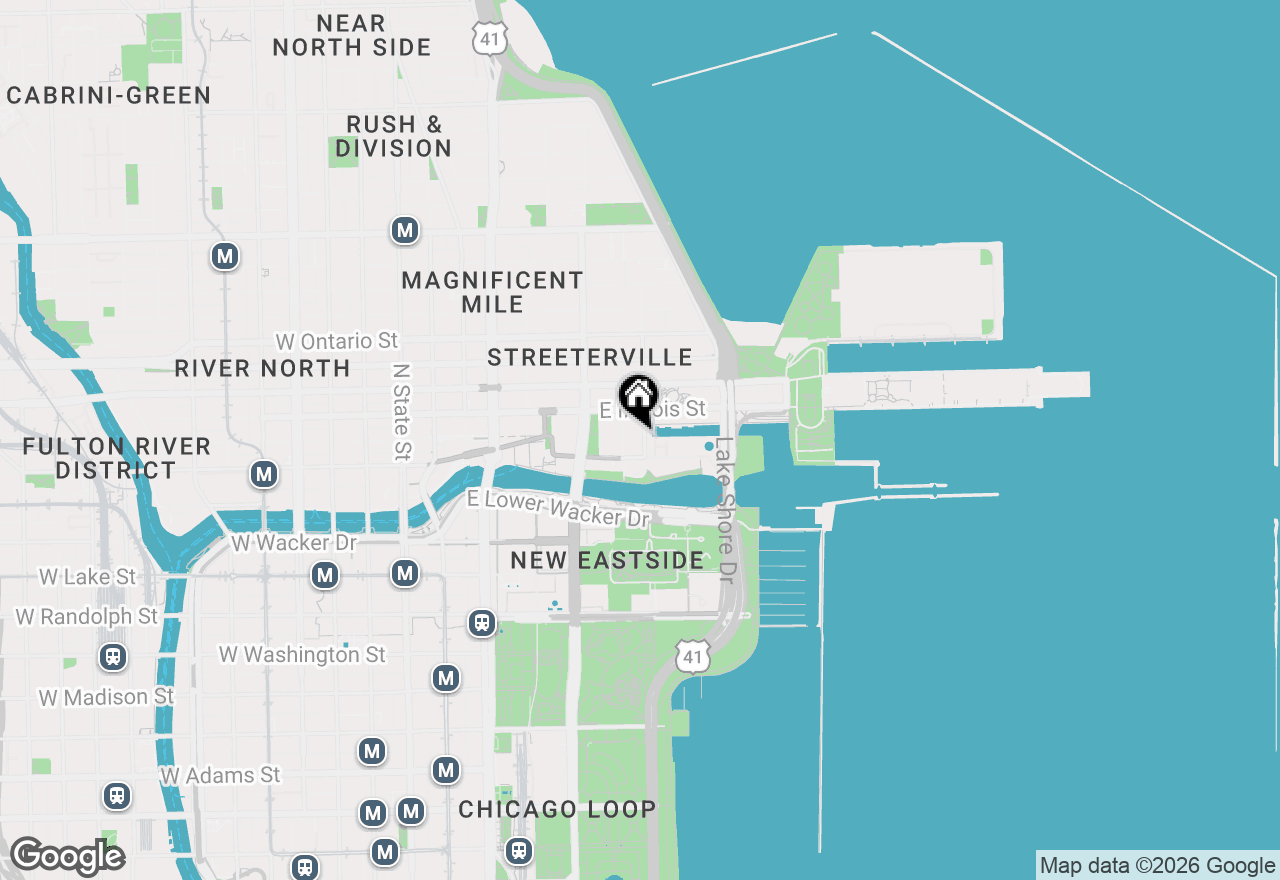 Map of 440 N Mcclurg Court #907, Chicago, IL 60611