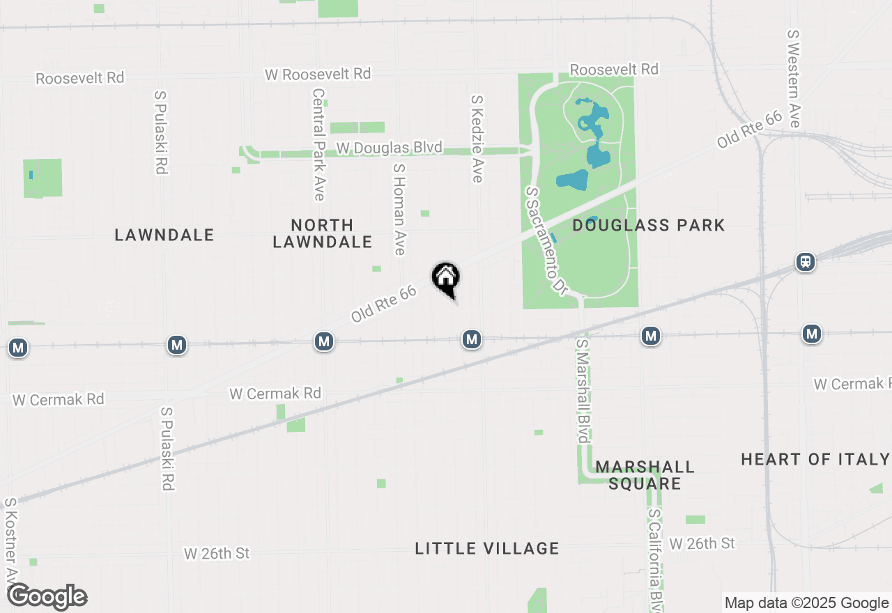Map of 1847 S Spaulding Avenue, Chicago, IL 60623