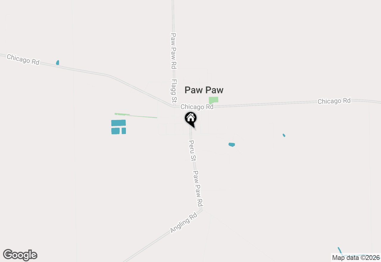 Map of 186 Peru Street, Paw Paw, IL 61353