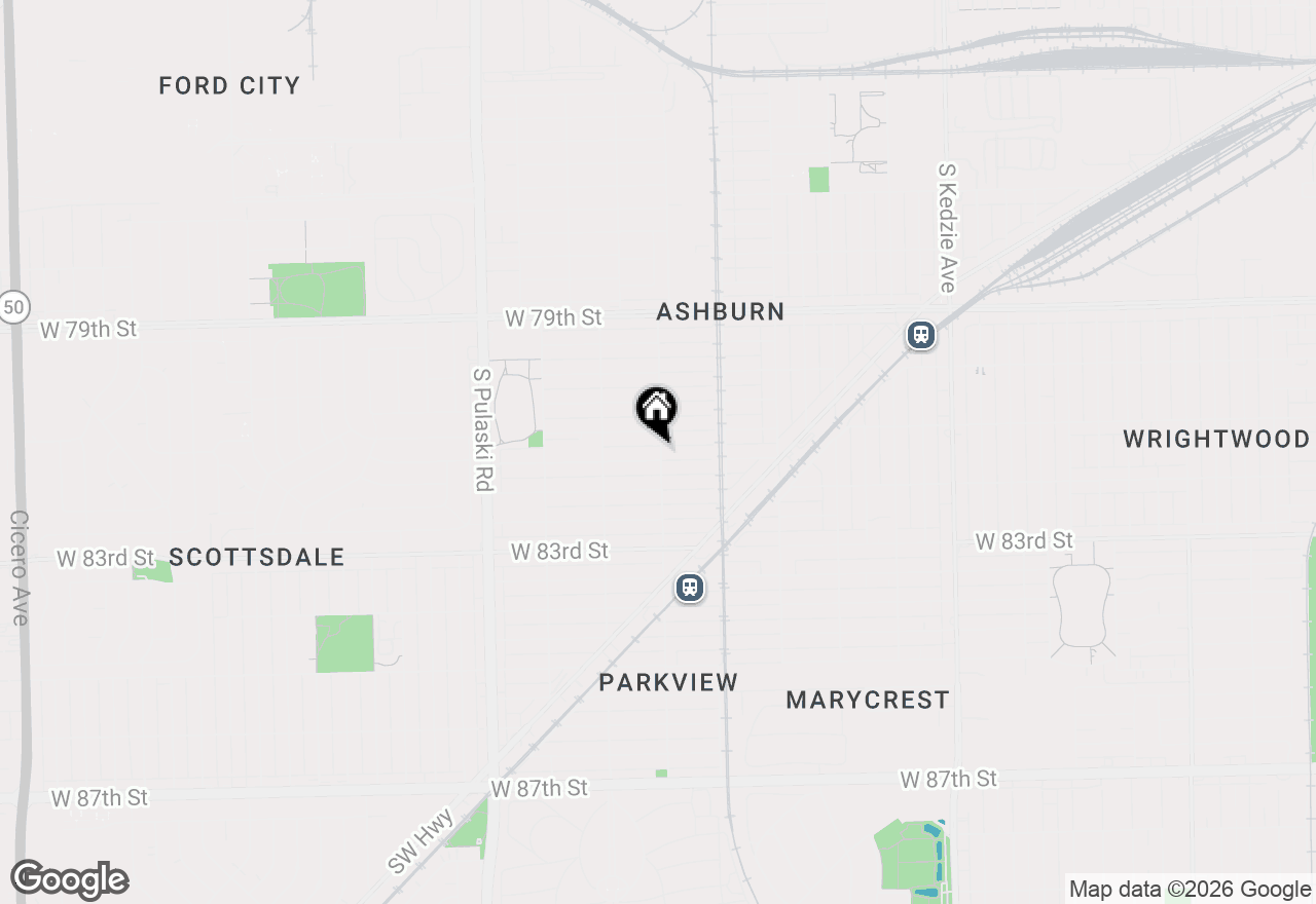 Map of 3700 W 81st Place, Chicago, IL 60652