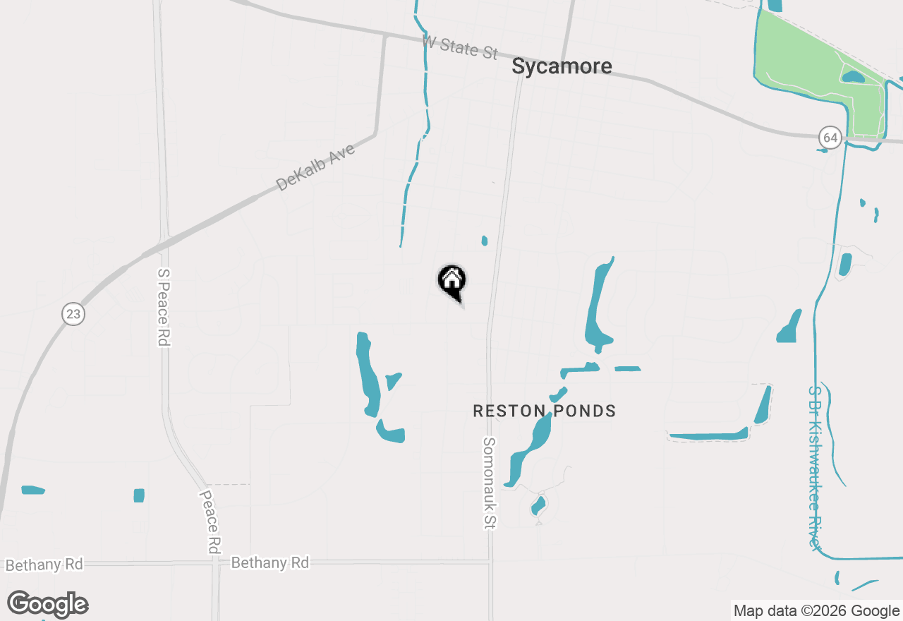 Map of 1044 Park Avenue, Sycamore, IL 60178