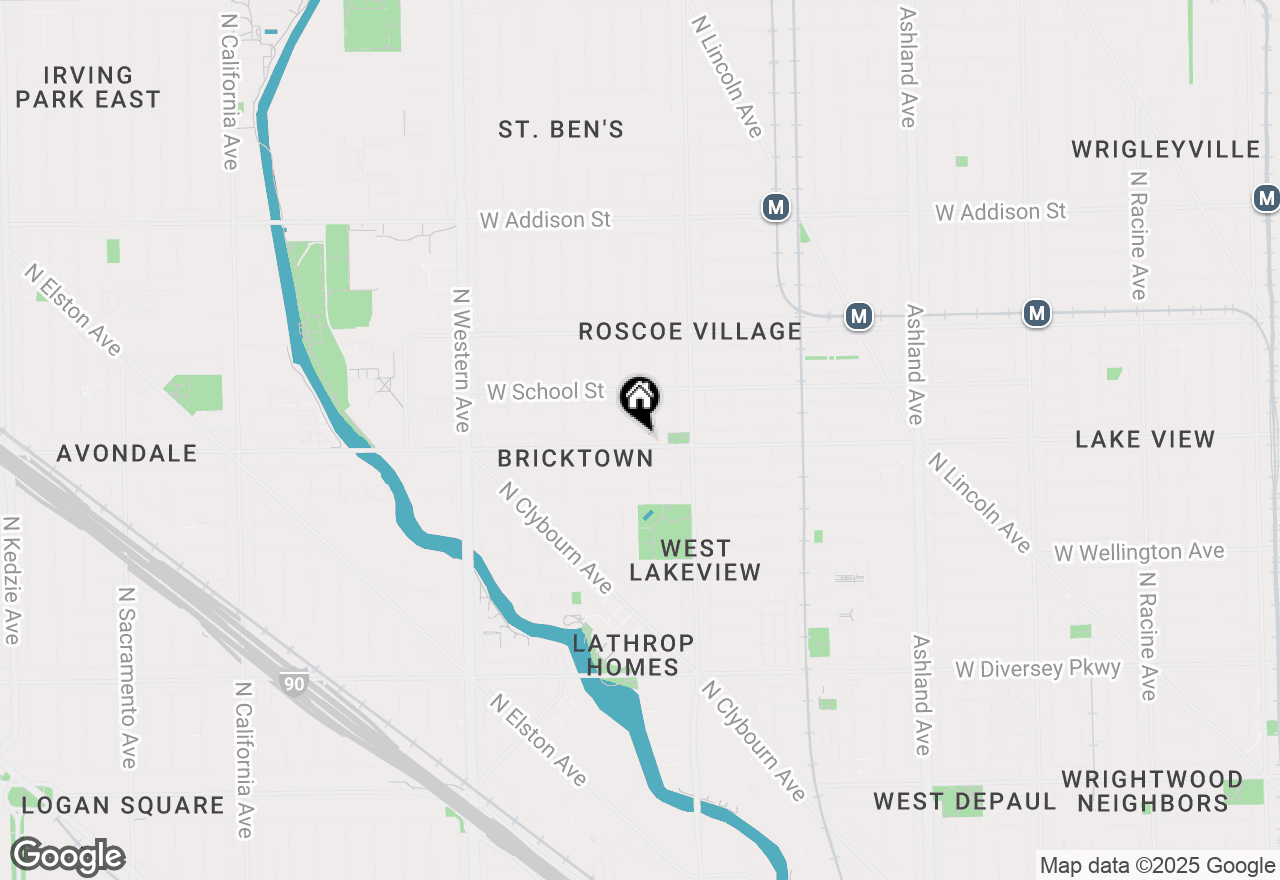 Map of 2058 W Belmont Avenue, Chicago, IL 60618
