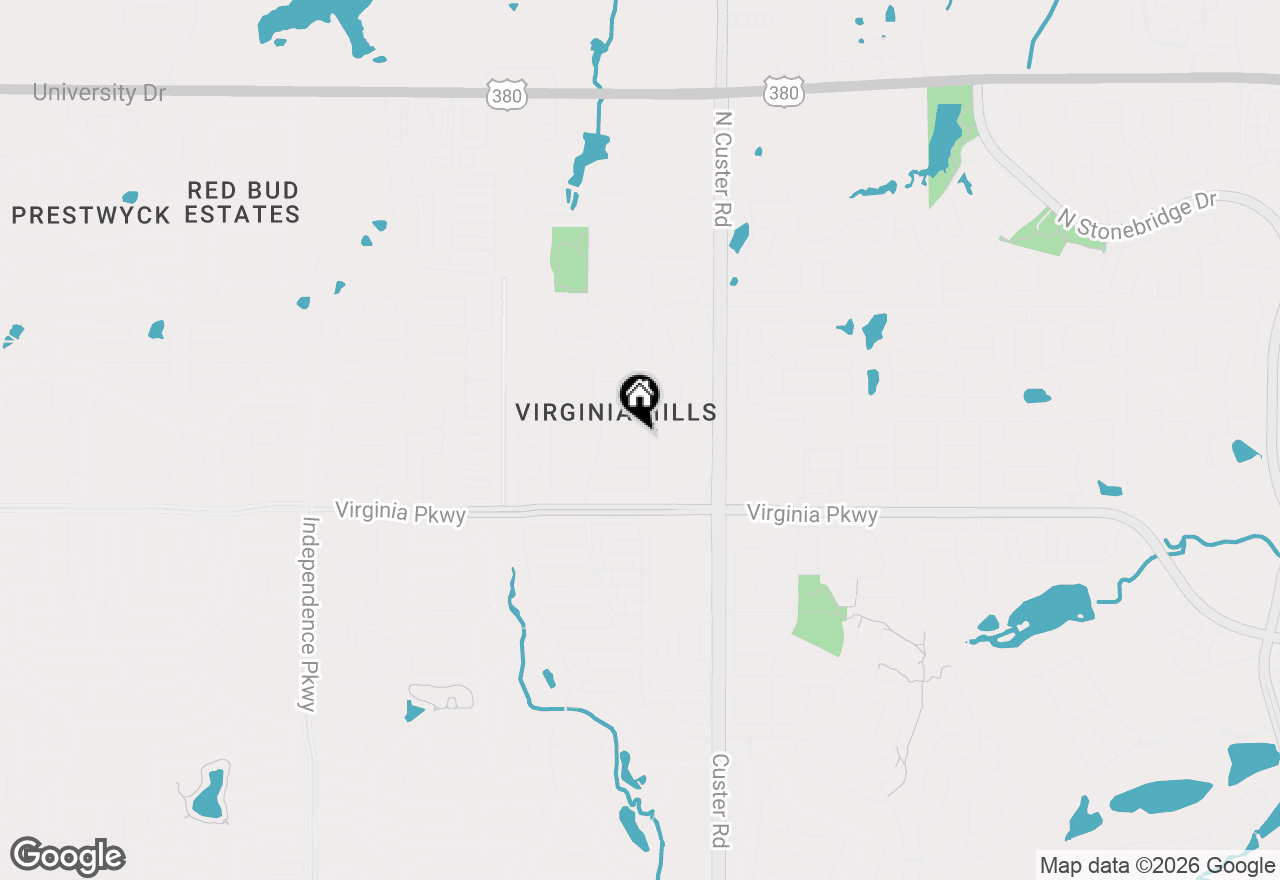 Map of 9104 Norfolk Lane, Mckinney, TX 75071