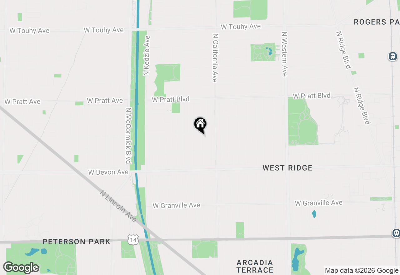 Map of 6553 N Francisco Avenue #1, Chicago, IL 60645
