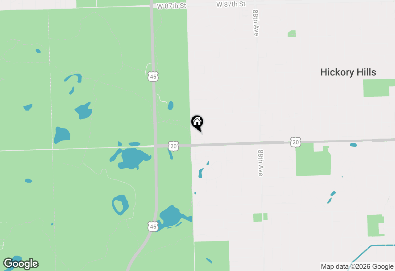 Map of 9415 Saratoga Court, Hickory Hills, IL 60457