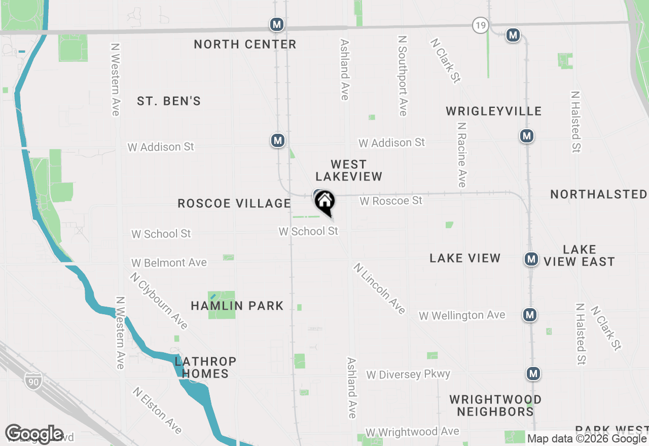 Map of 3323 N Paulina Street #3E, Chicago, IL 60657