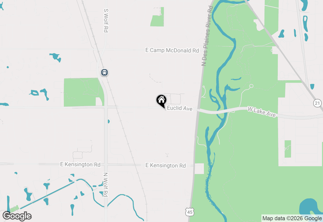 Map of 1825 E Euclid Avenue, Mount Prospect, IL 60056