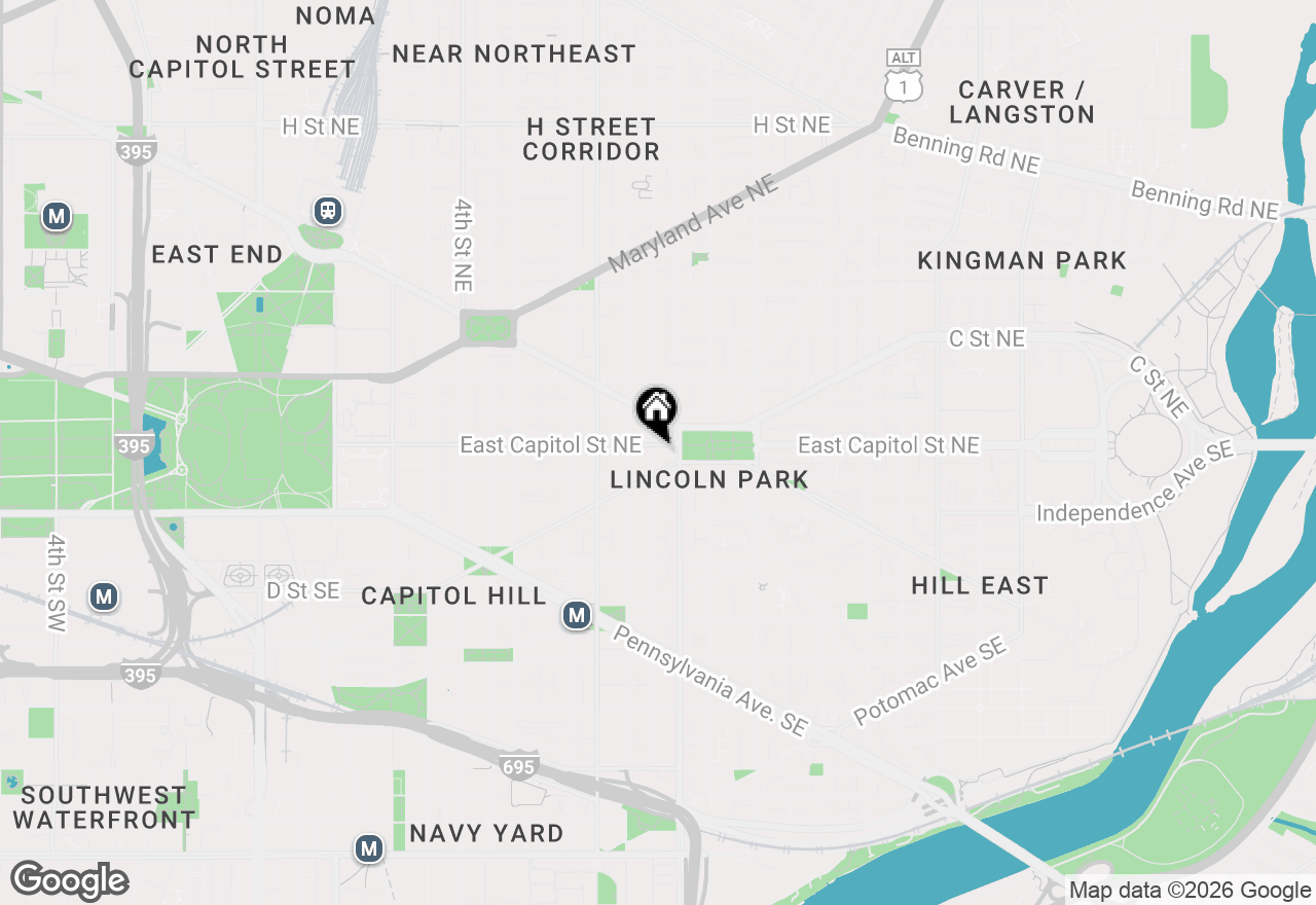 Map of 1001 E Capitol Street Se, Washington, DC 20003