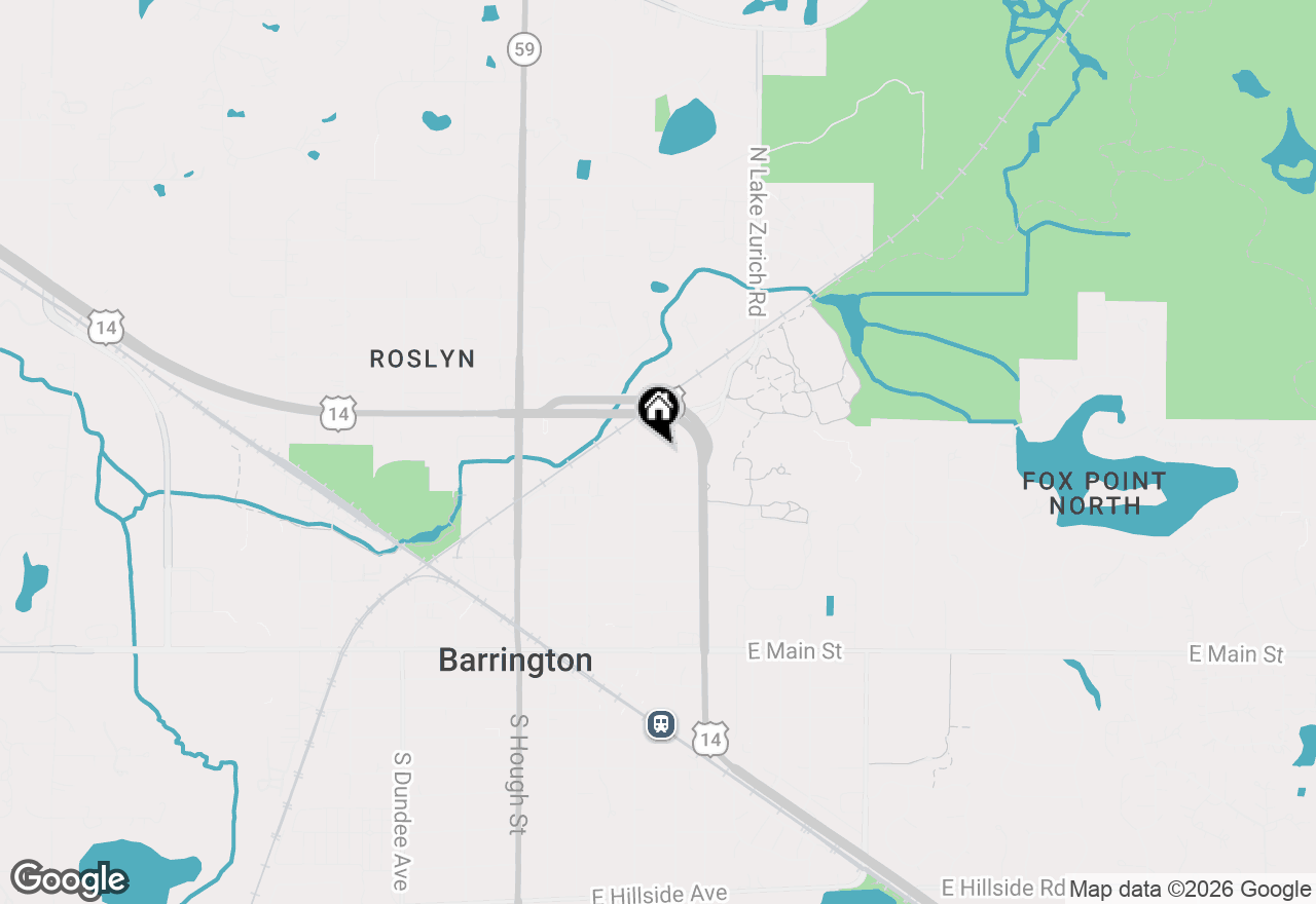 Map of 419 E Drury Lane, Barrington, IL 60010