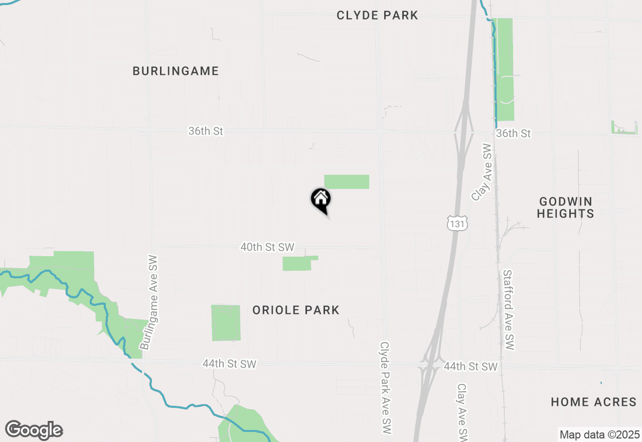 Map of 1009 Iowa Street Sw, Wyoming, MI 49509