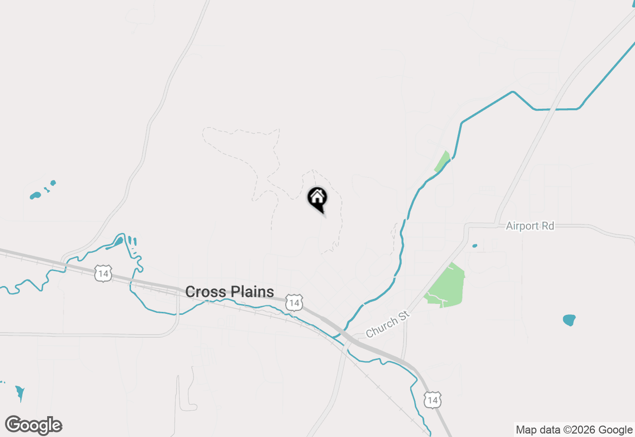 Map of 1890 Lewis Street, Cross Plains, WI 53528