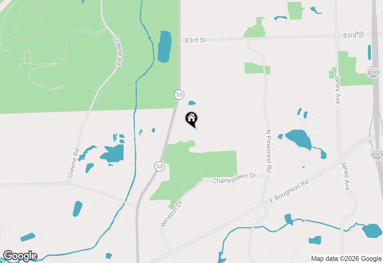 Map of 816 Bonnie Brae Lane, Bolingbrook, IL 60440