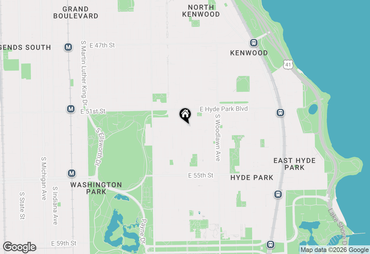 Map of 5200 S Ellis Avenue #402, Chicago, IL 60615