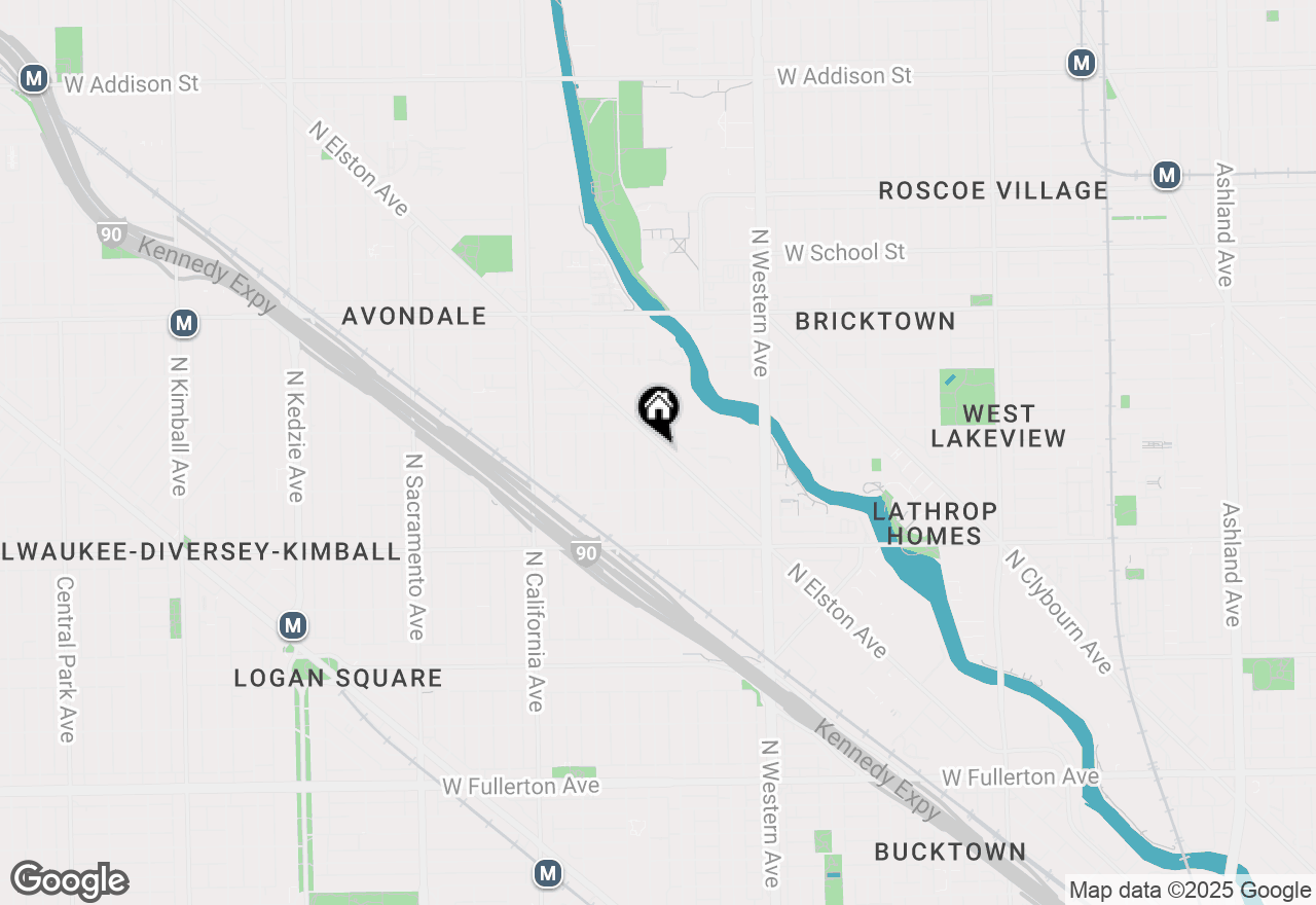 Map of 2960 N Elston Avenue #2, Chicago, IL 60618