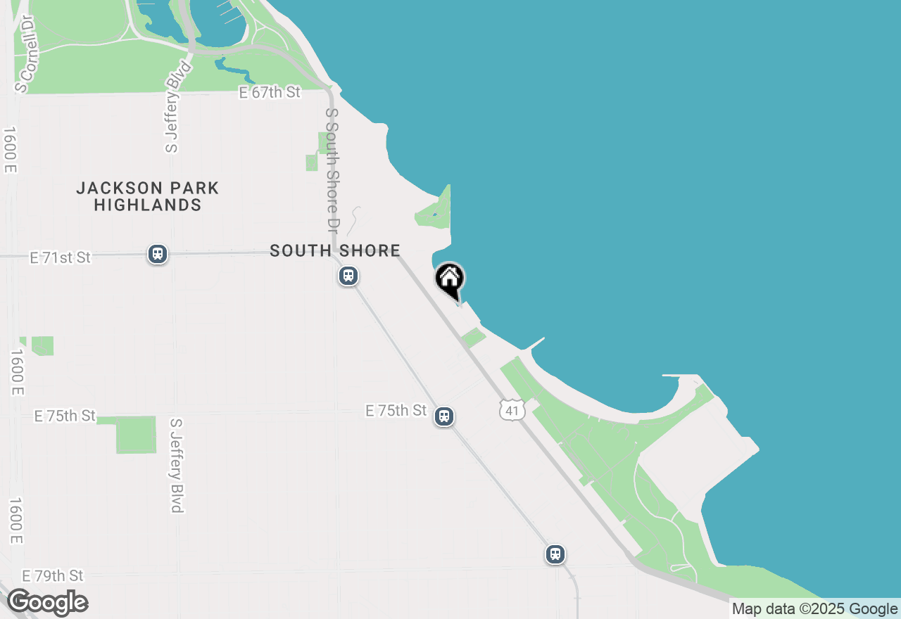 Map of 7321 S South Shore Drive #8D, Chicago, IL 60649