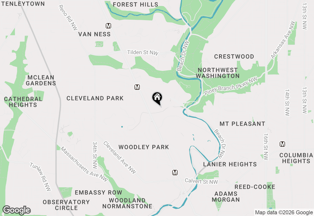 Map of 2710 Macomb Street Nw #303, Washington, DC 20008