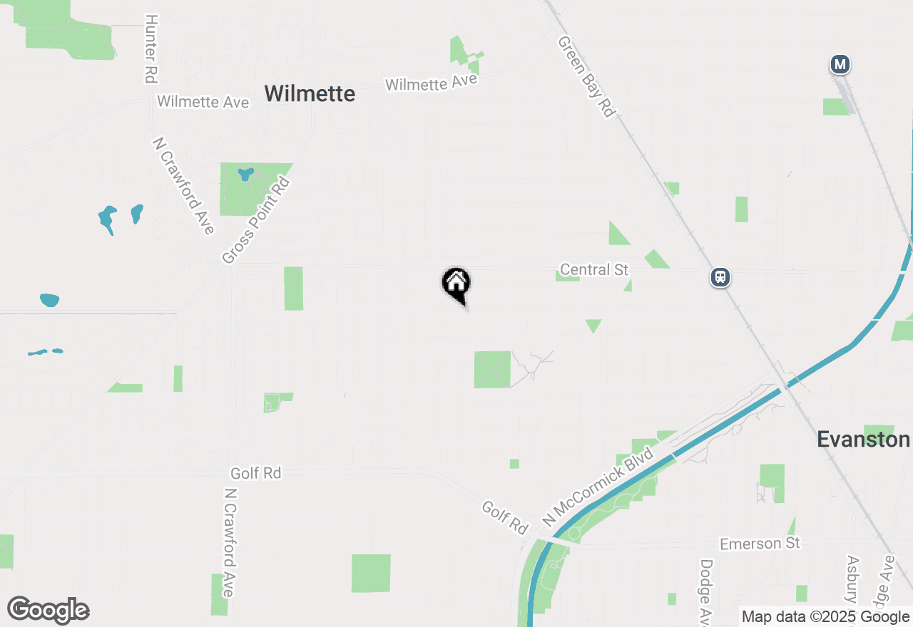 Map of 2819 Lincoln Street, Evanston, IL 60201
