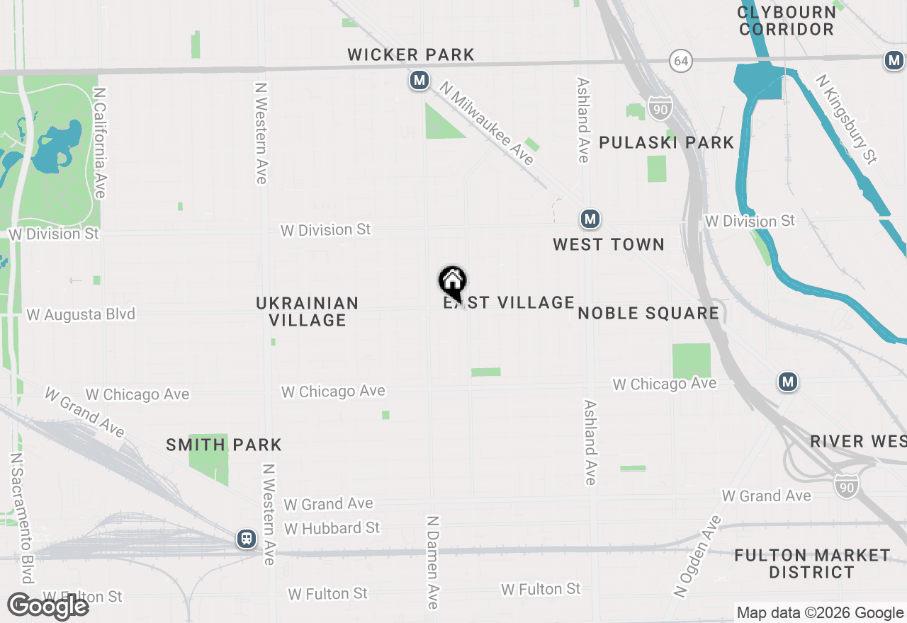 Map of 957 N Winchester Parkway #2, Chicago, IL 60622