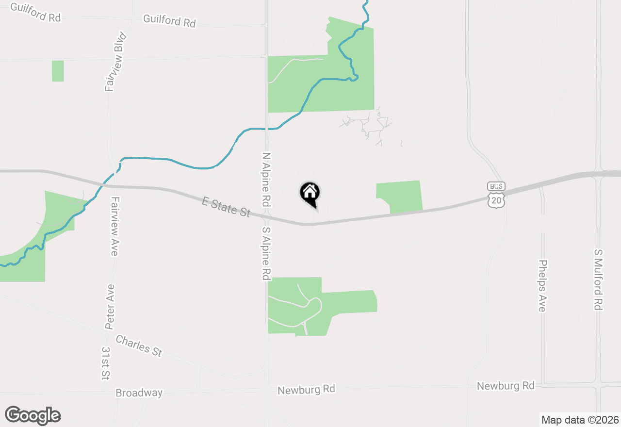 Map of 112 Dawn Avenue, Rockford, IL 61107