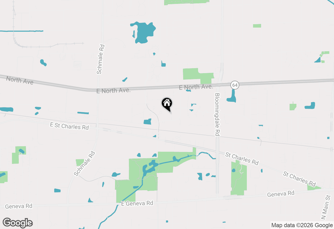 Map of 160 Fairfield Lane, Carol Stream, IL 60188