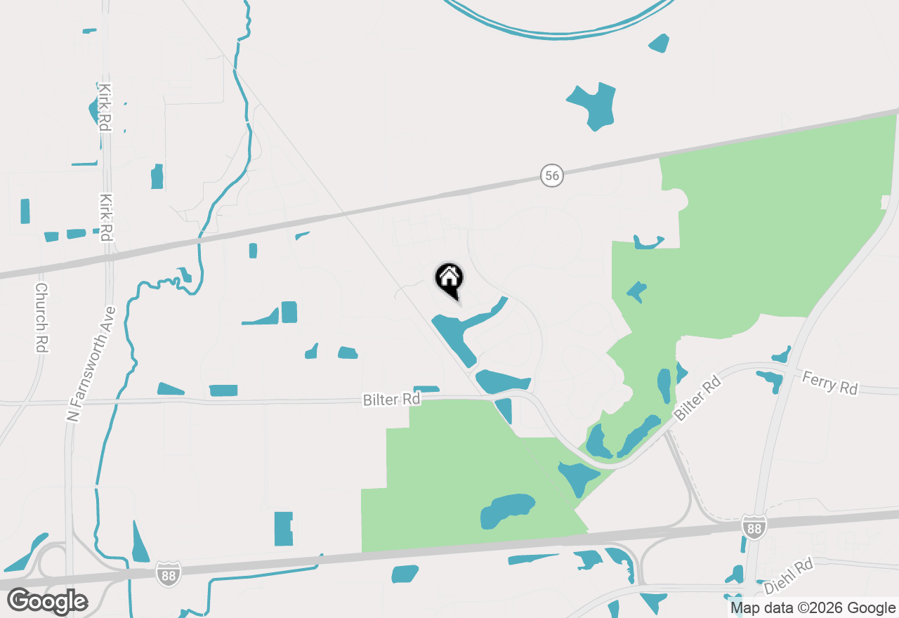 Map of 2316 Foxmoor Lane, Aurora, IL 60502