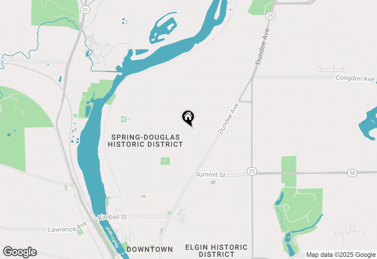 Map of 738 Augusta Avenue, Elgin, IL 60120