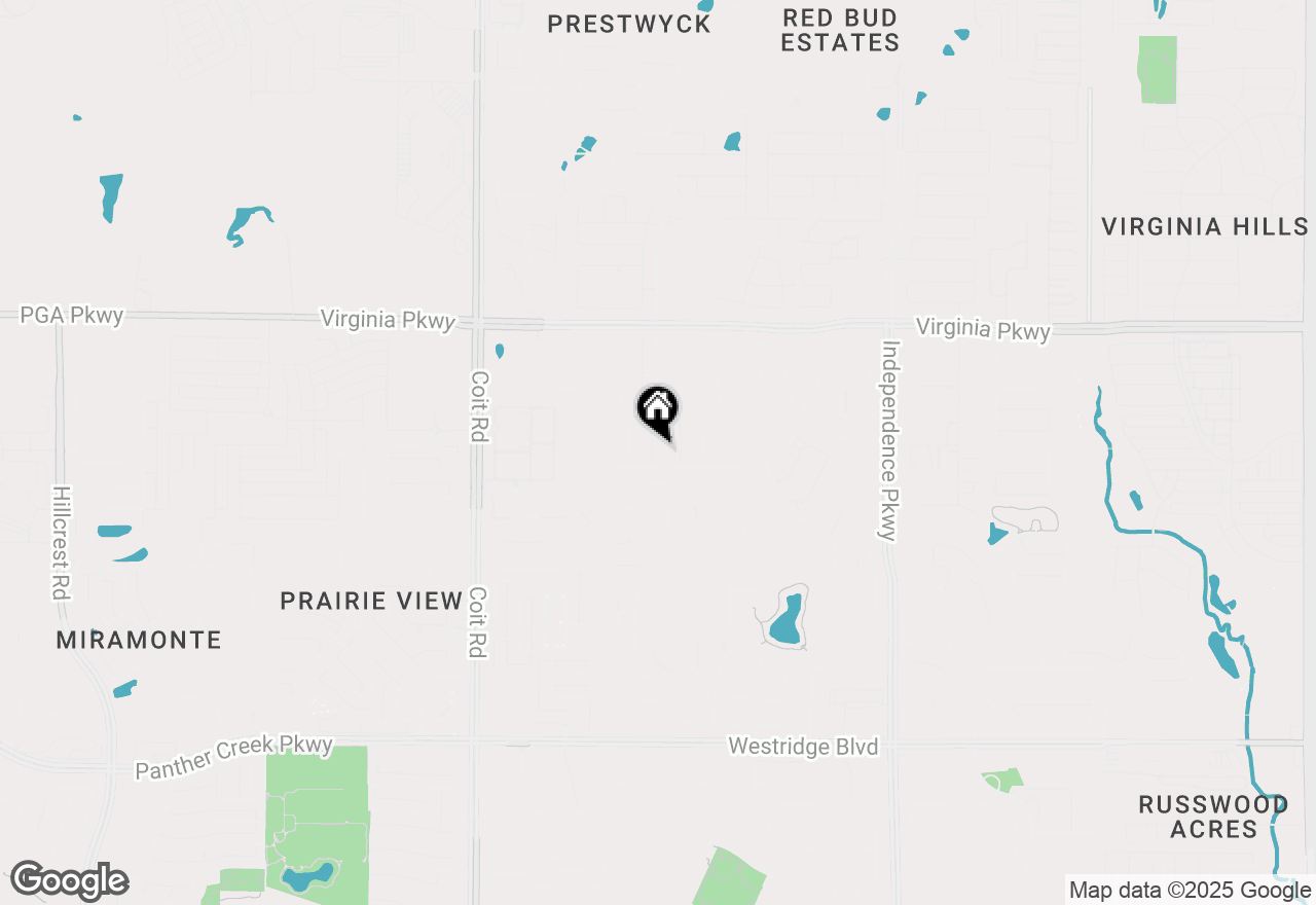 Map of 525 Rustic Oak Lane, Mckinney, TX 75072