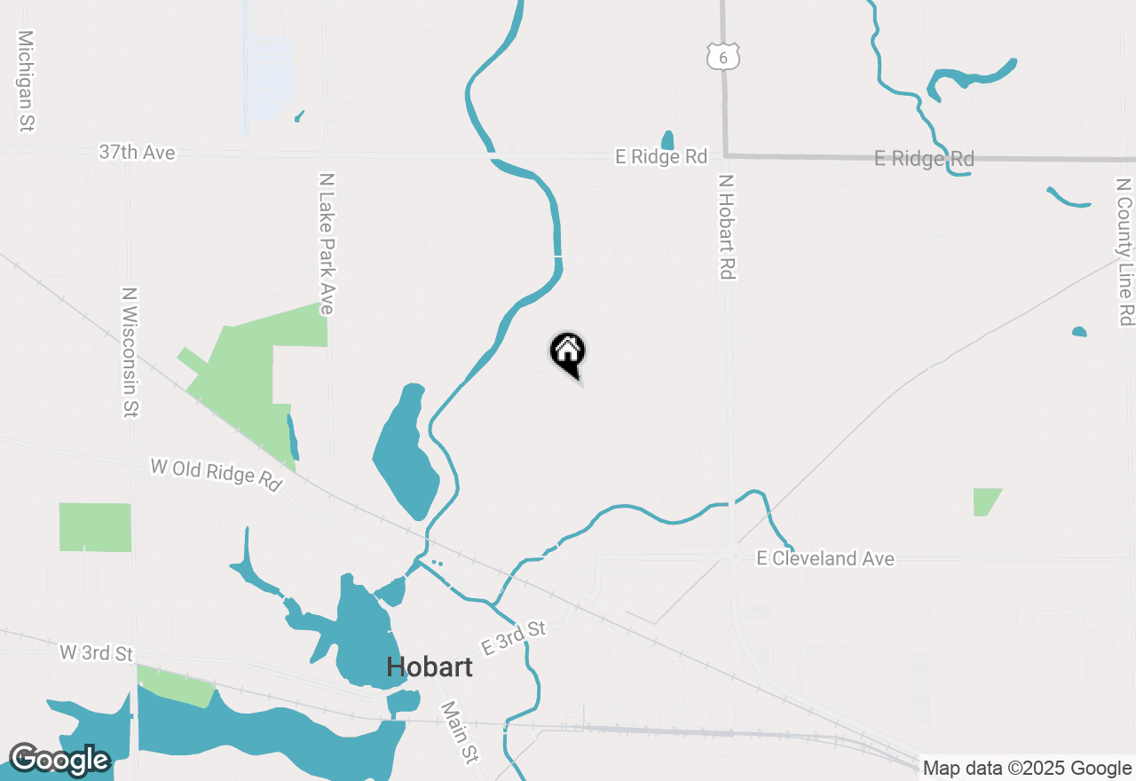 Map of 312 N Kelly Street, Hobart, IN 46342