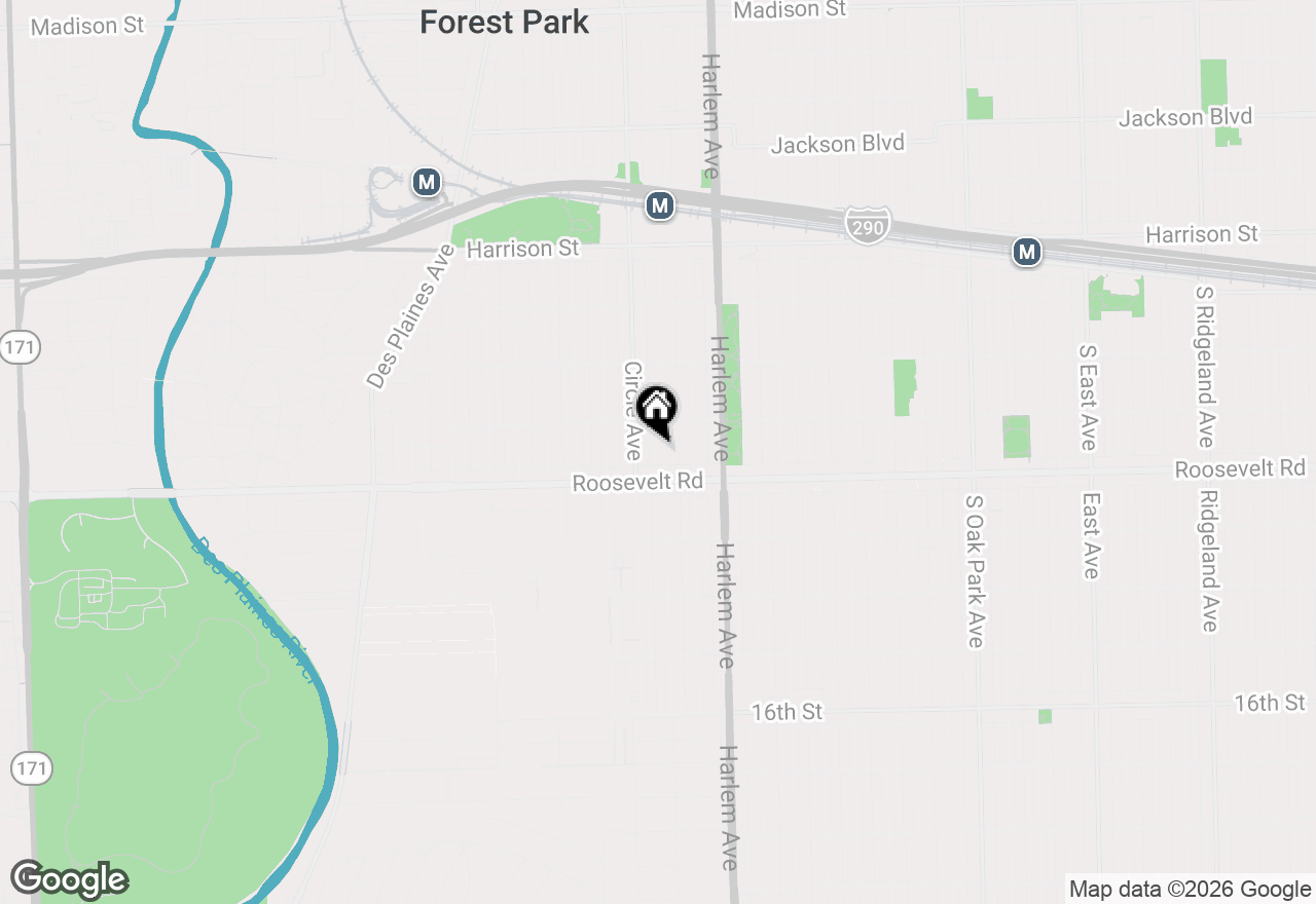 Map of 1125 Marengo Avenue, Forest Park, IL 60130