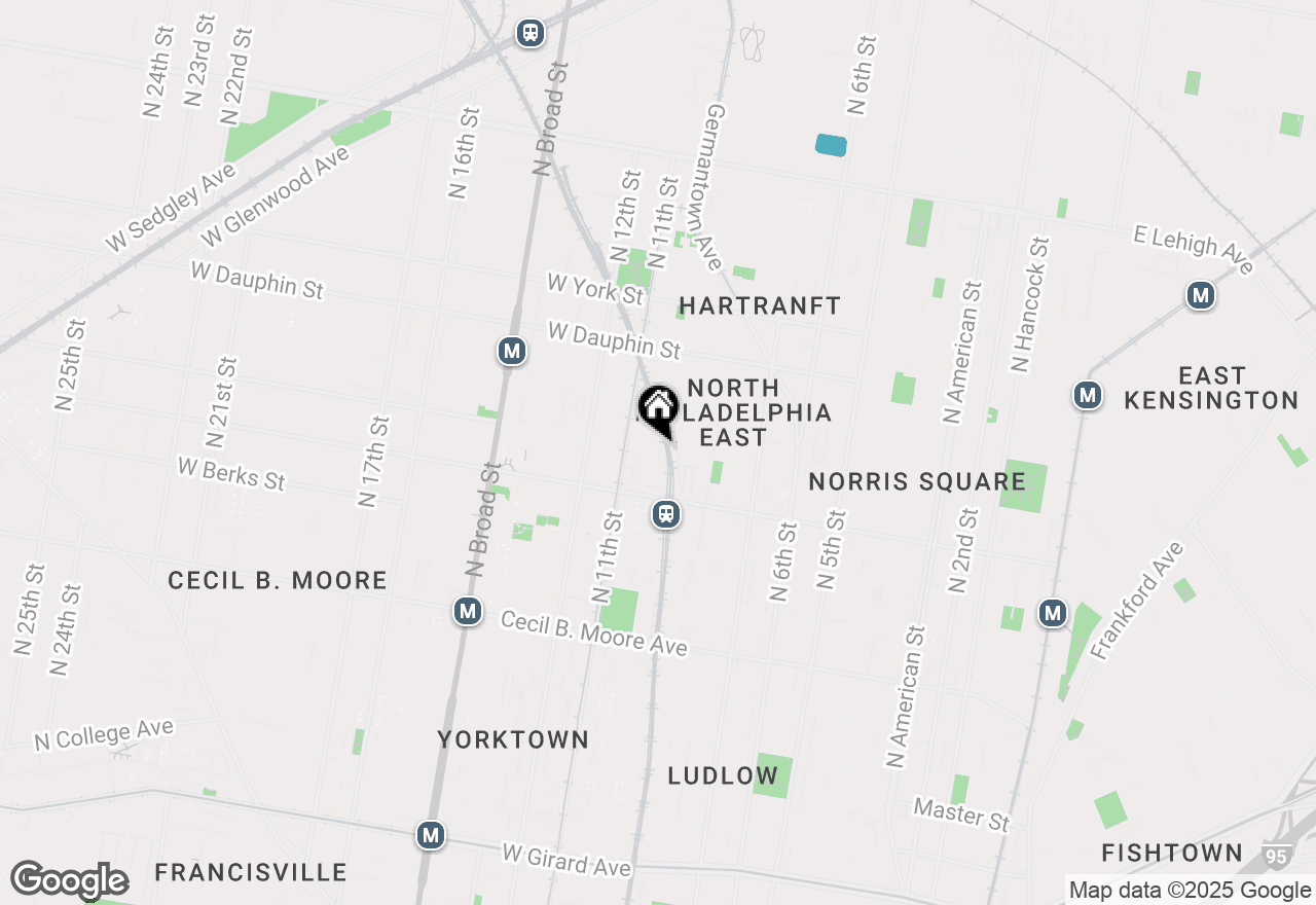 Map of 1000 Diamond Street #F, Philadelphia, PA 19122