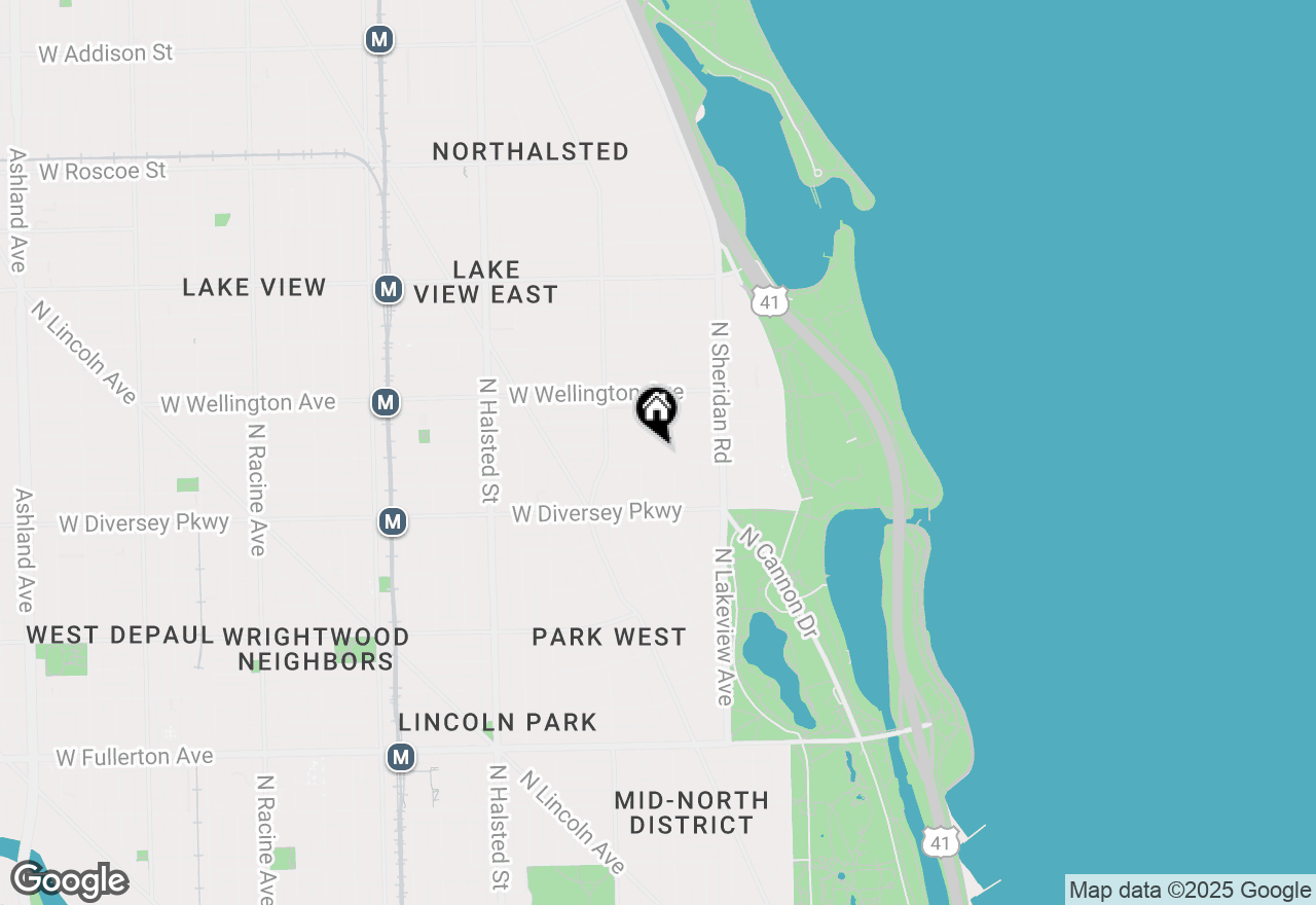 Map of 510 W Surf Street #2, Chicago, IL 60657