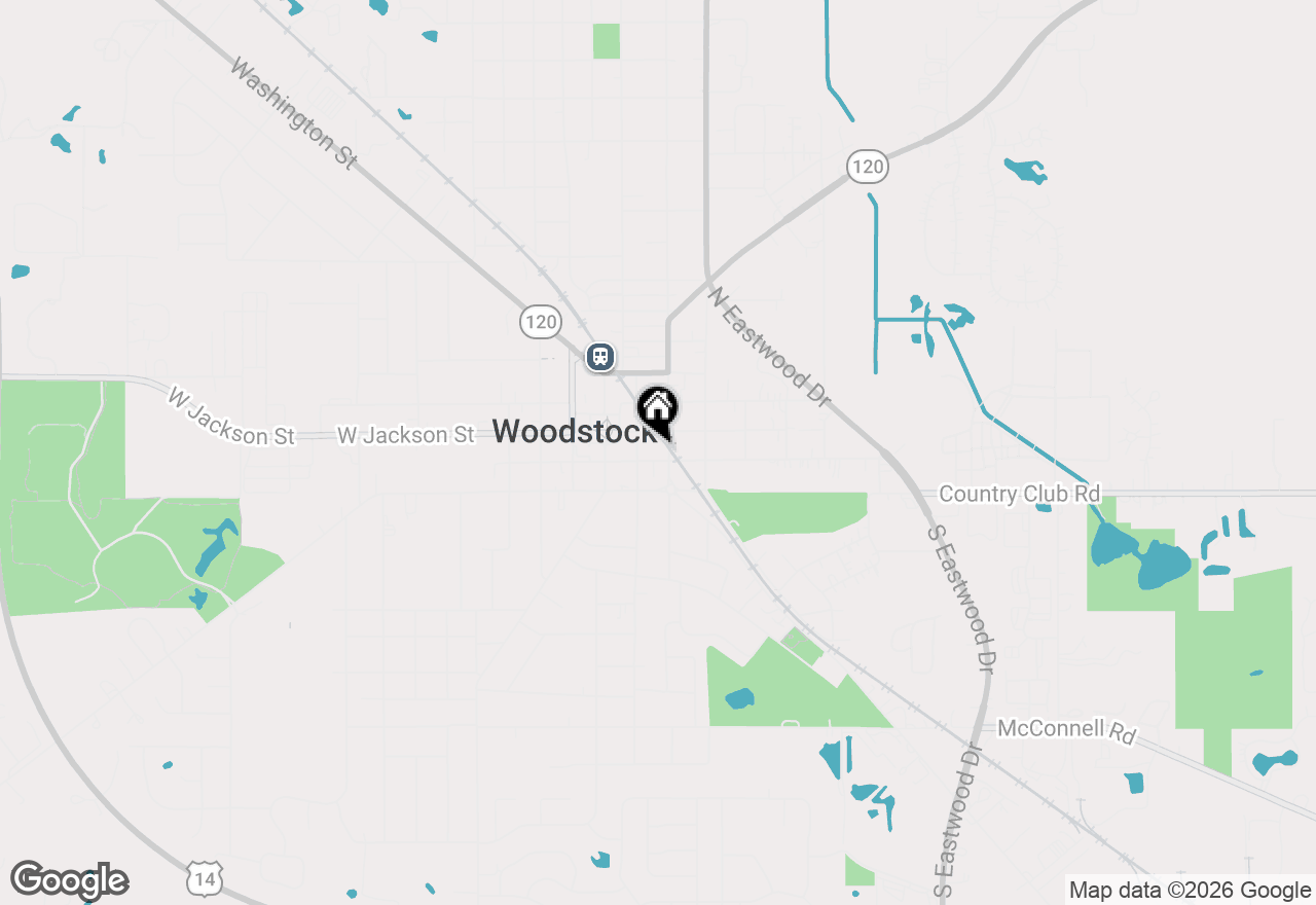 Map of 221-231 E Calhoun Street, Woodstock, IL 60098