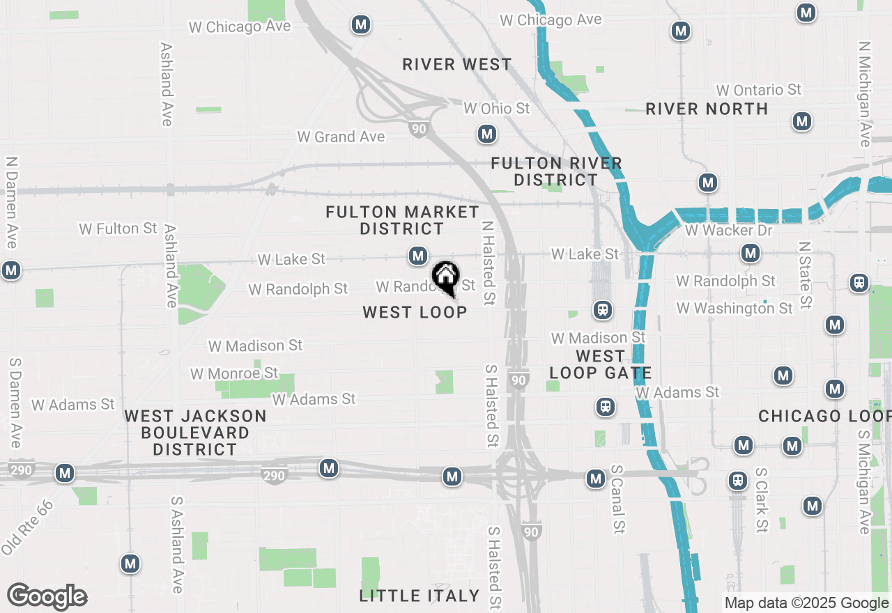 Map of 900 W Washington Boulevard #802, Chicago, IL 60607