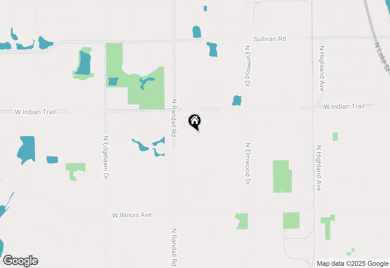 Map of 1296 Yellowpine Drive, Aurora, IL 60506