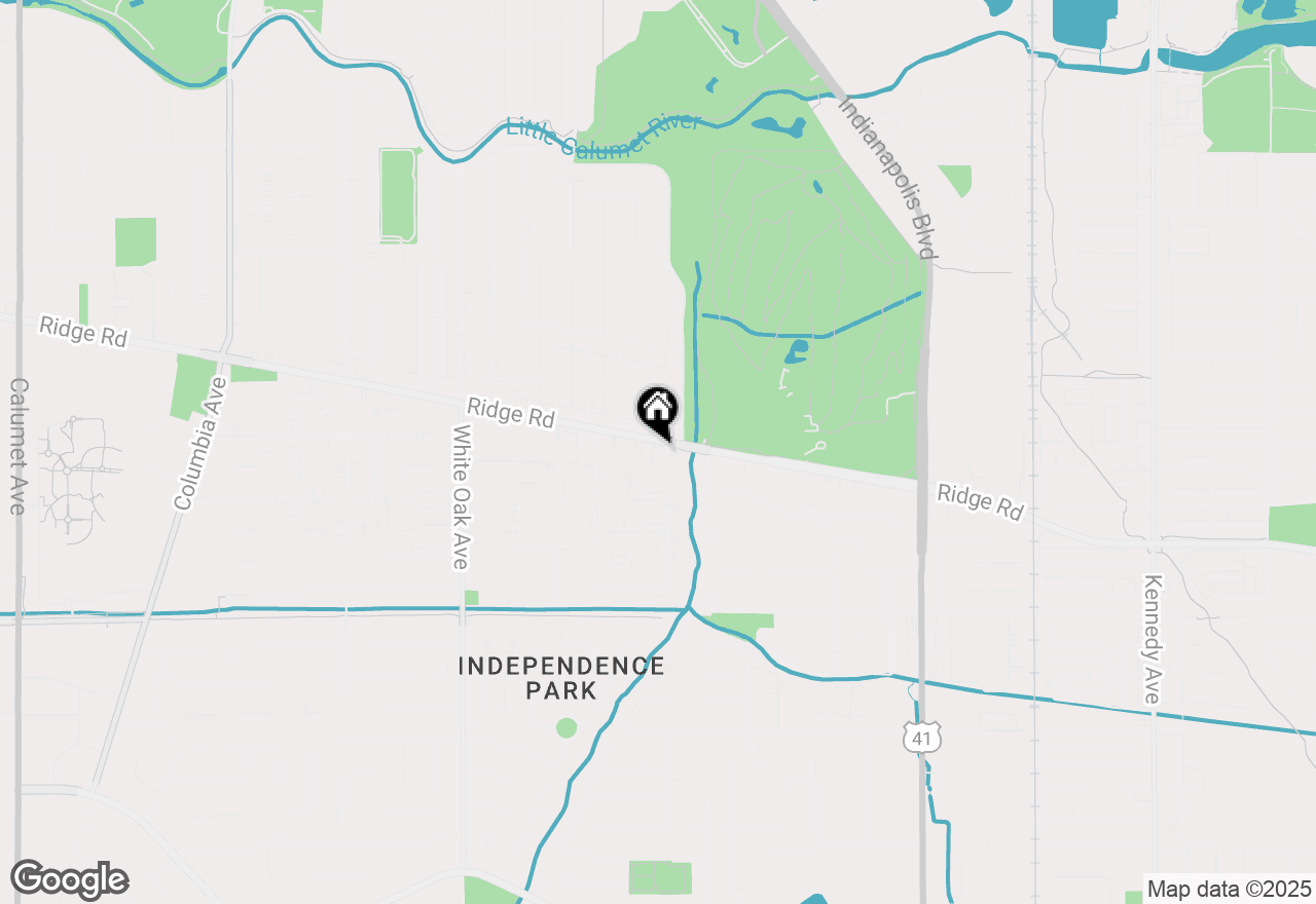 Map of 1908 Ridge Road, Munster, IN 46321