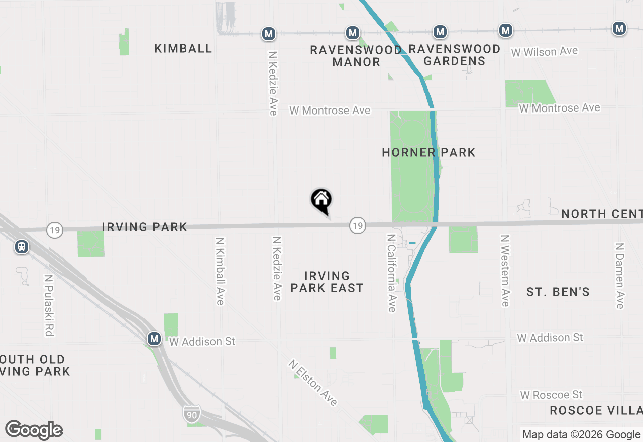Map of 3024 W Irving Park Road #1S, Chicago, IL 60618