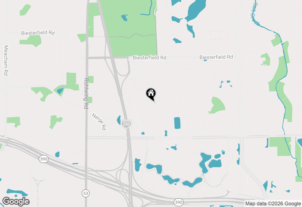 Map of 733 Clover Hill Court, Elk Grove Village, IL 60007