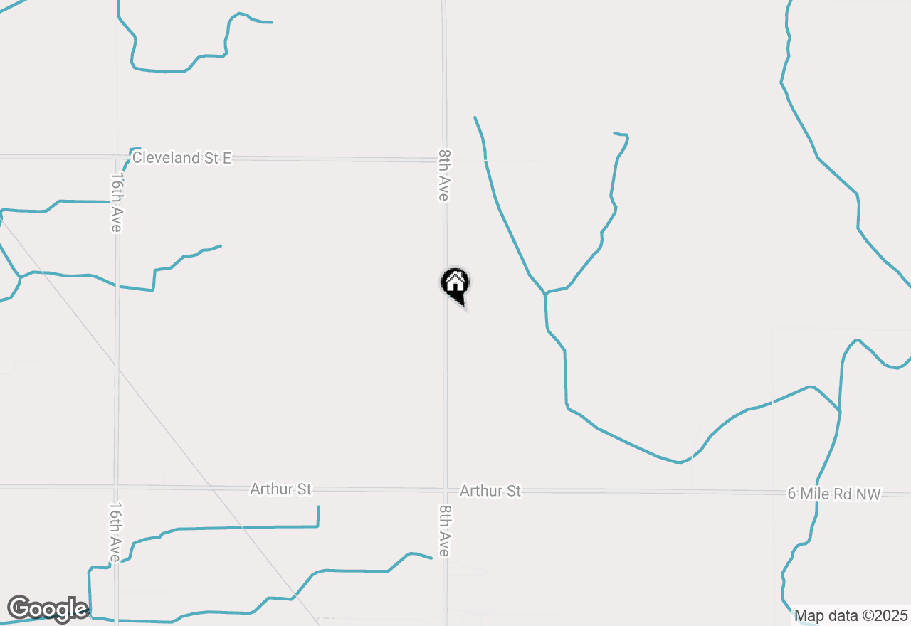 Map of 16420 8th Avenue, Marne, MI 49435