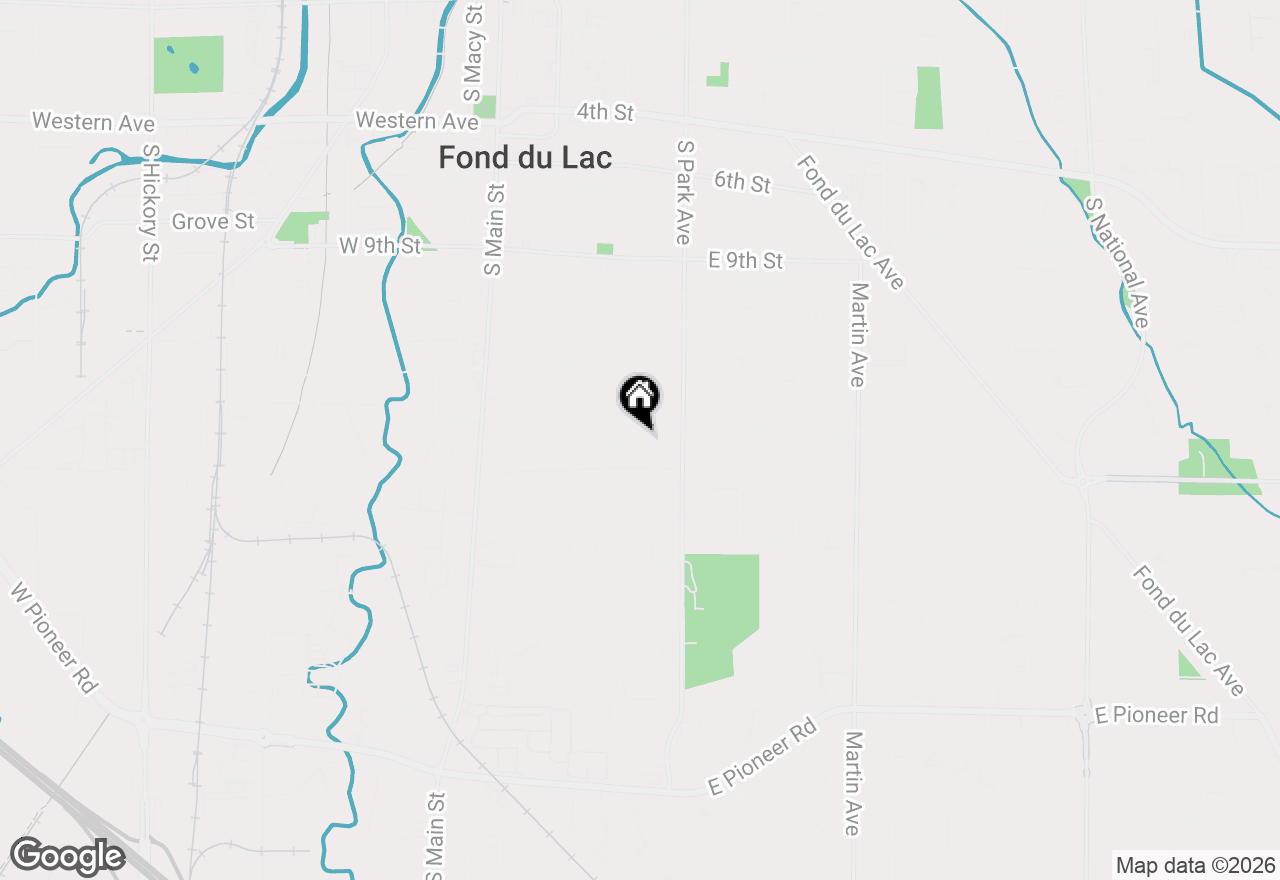 Map of 163 15th St, Fond Du Lac, WI 54935