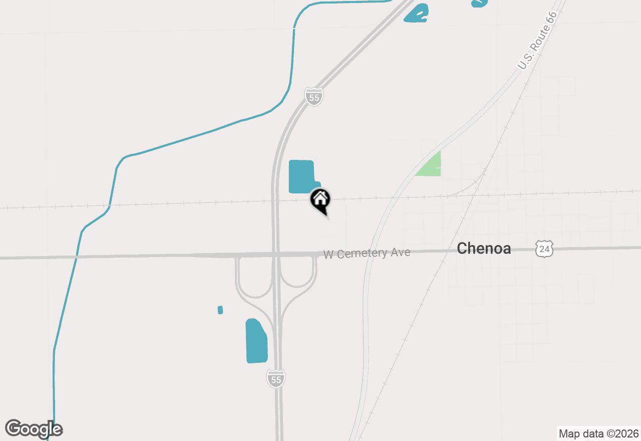 Map of 105 Champion Drive, Chenoa, IL 61726