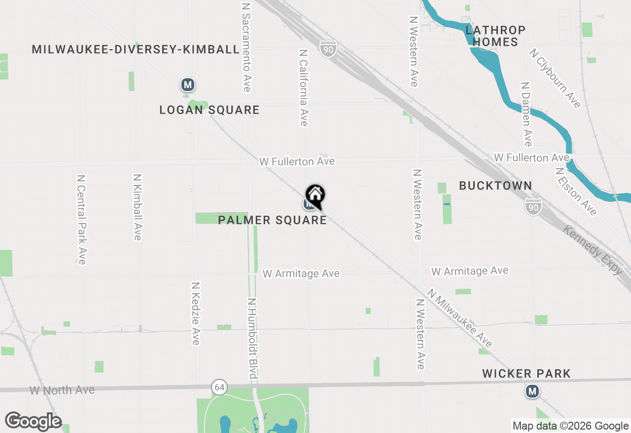 Map of 2731 W Saint Georges Court #1, Chicago, IL 60647