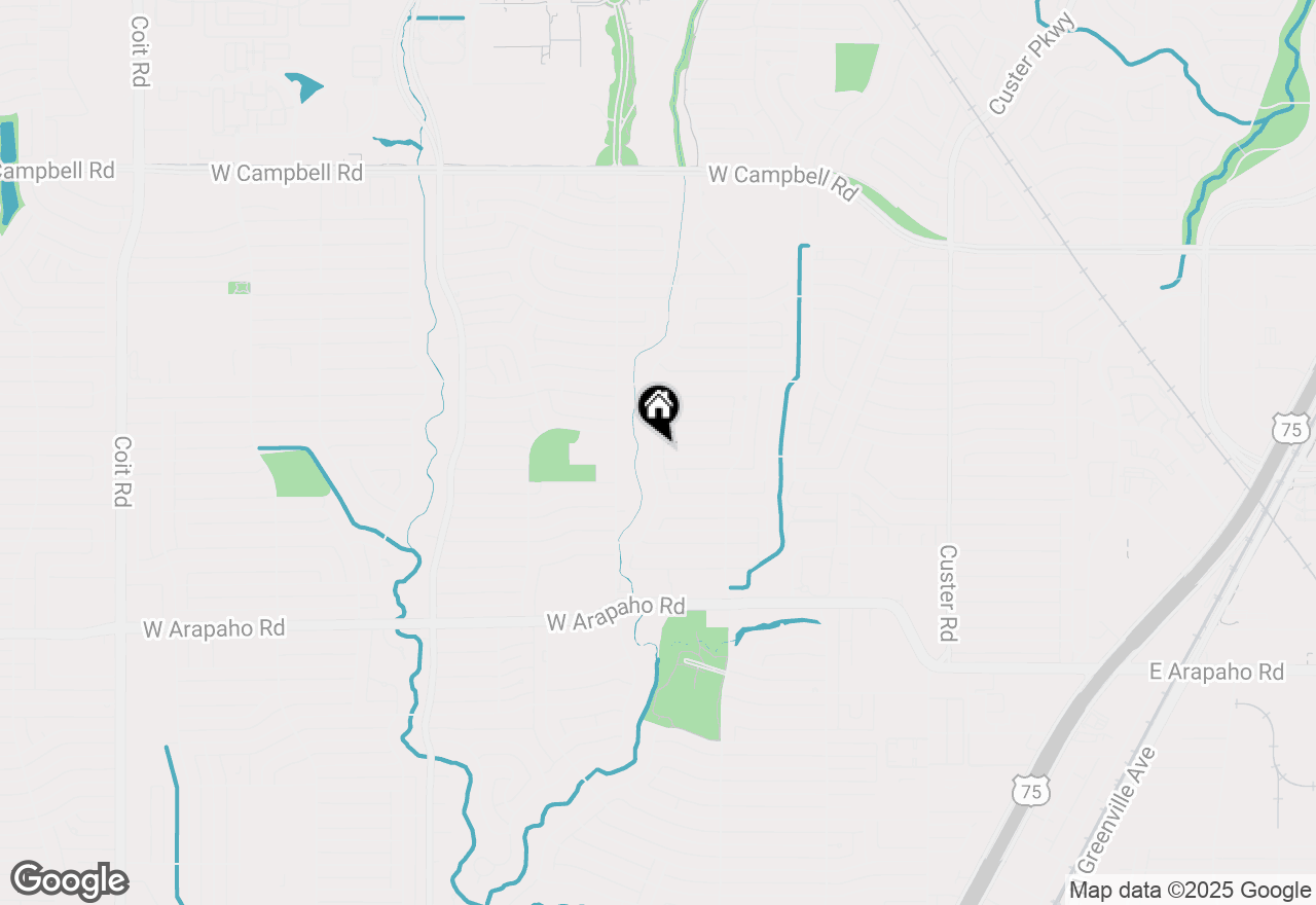 Map of 1312 Wisteria Way, Richardson, TX 75080