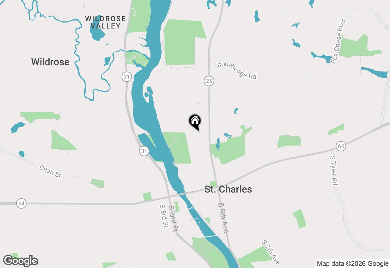 Map of 716 N 3rd Avenue, St. Charles, IL 60174